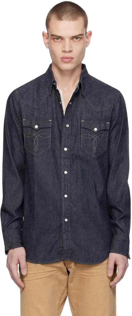 RRL Indigo Western Denim Shirt 1