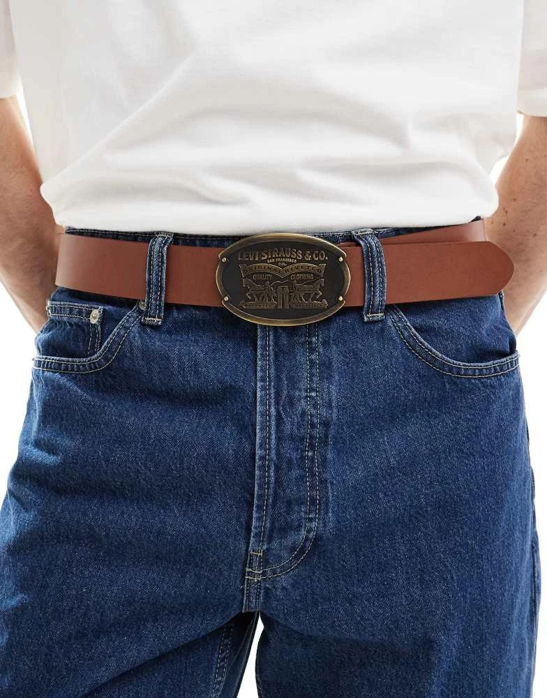 Levi's Unisex New Ashland riem, zwart, 75 cm Levi's Unisex New Ashland riem, zwart, 75 cm