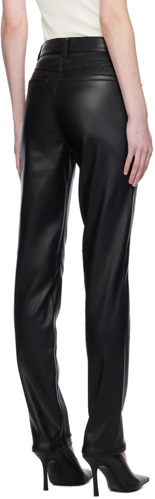 Ksubi Black Vivienne Faux-Leather Trousers 3