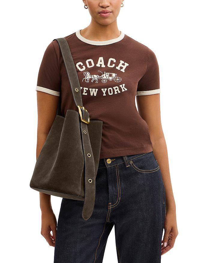 Coach Bleecker Suede Bucket Bag