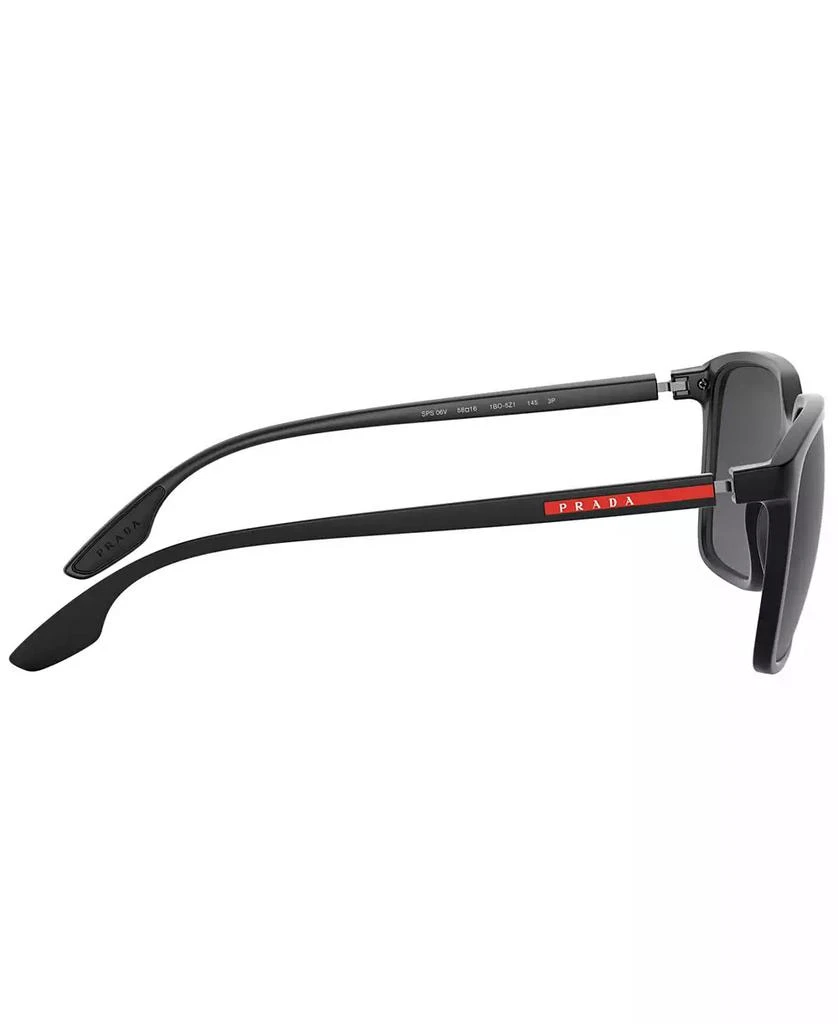 Prada Men's Polarized Sunglasses, PS 06VS 58 4