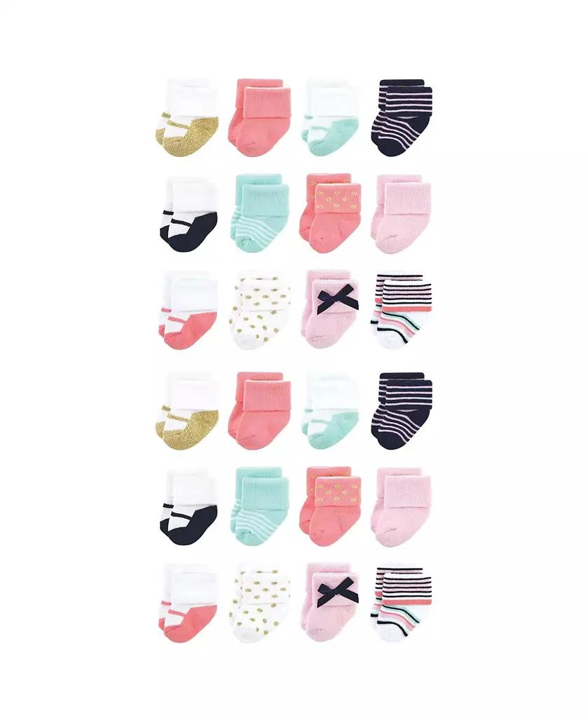 Little Treasure Treasure 24 Pairs of Comfort Knit Terry Socks