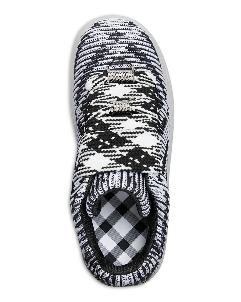 Burberry Men's Check Knit Low Top Sneakers 2