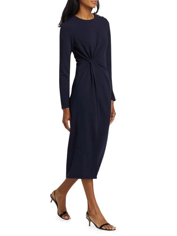 Tanya Taylor Robinette Scuba Crepe Midi-Dress 3