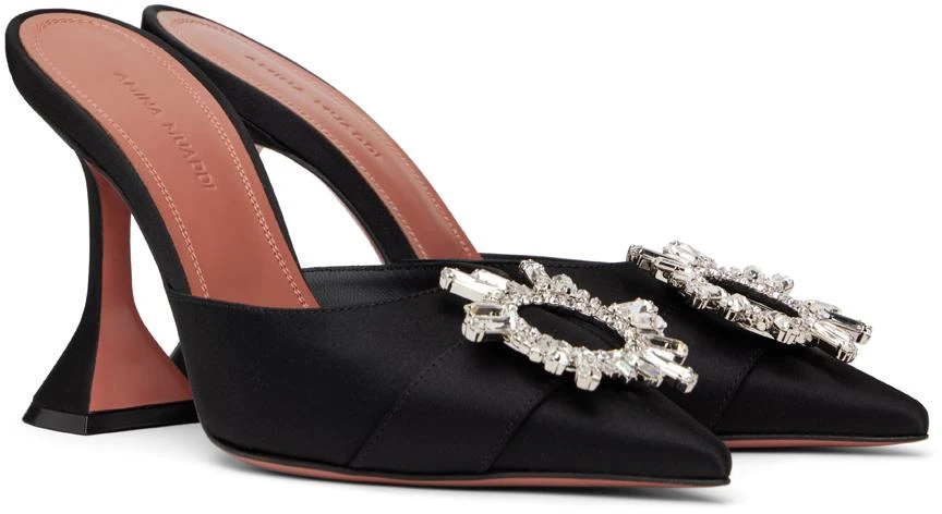 Amina Muaddi Black Begum Mules 4