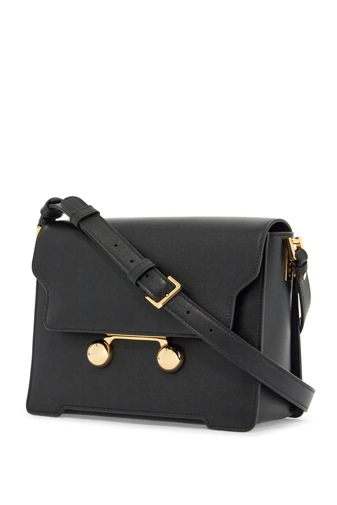 Marni black calfskin shopping bag with distinctive closure 3