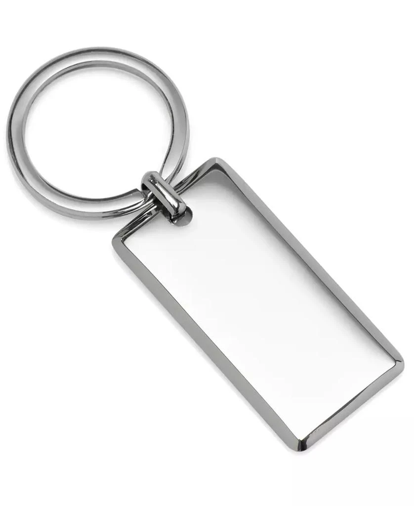 Ox and Bull Trading Co. Men's Rectangle Engravable Stainless Steel Key Chain 1
