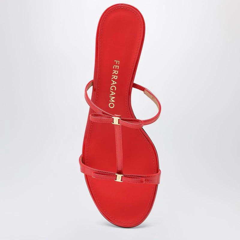 Salvatore Ferragamo Flame red Mini Bow sandals 3