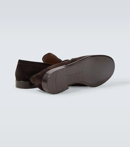 Gianvito Rossi George suede penny loafers 7