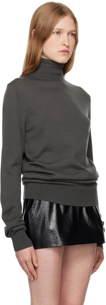 The Frankie Shop Gray Eve Thin Turtleneck 4