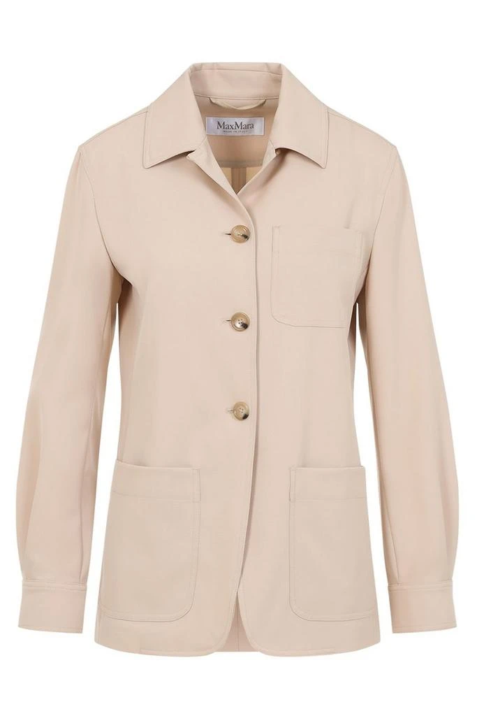 Max Mara Max Mara Collared Button-Up Shirt Jacket 1