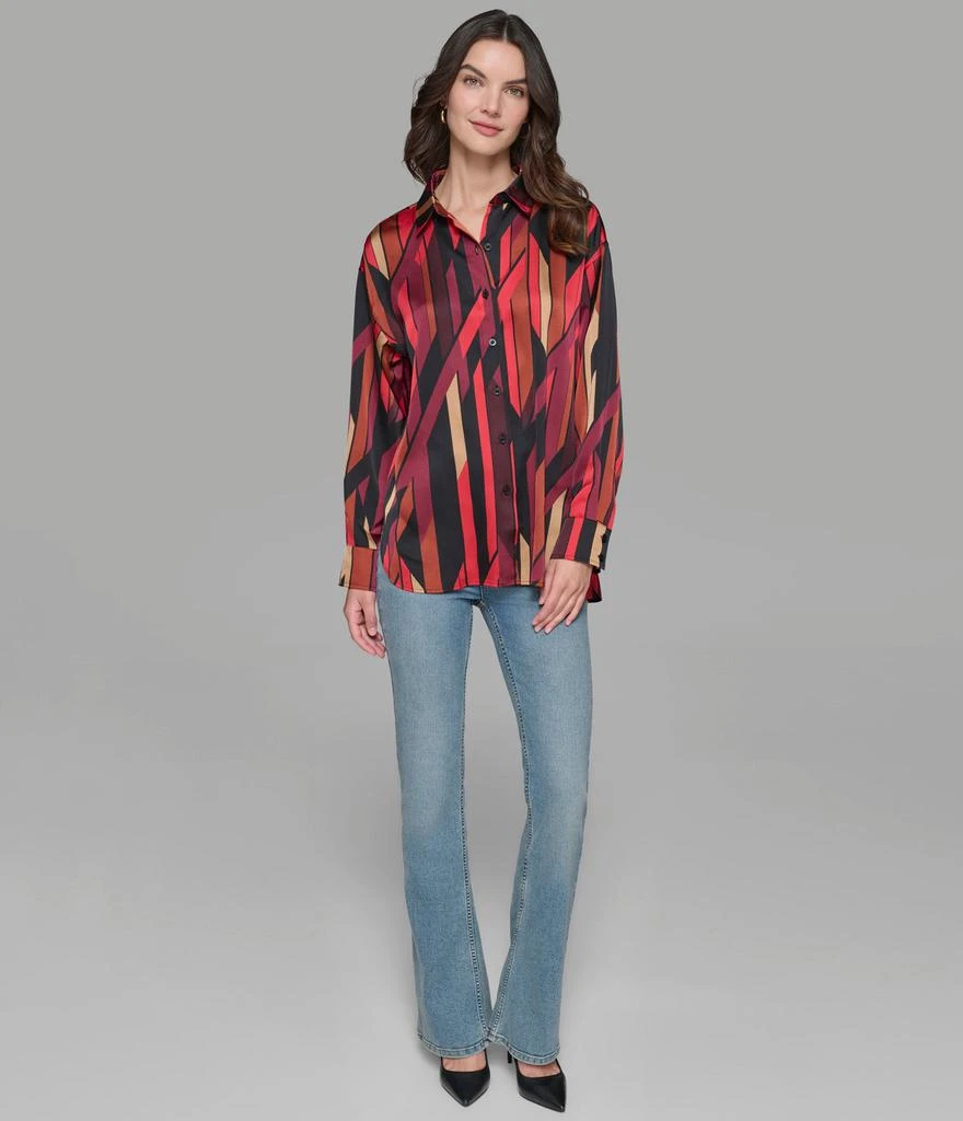 Karl Lagerfeld Paris SATIN PRINTED BLOUSE 3