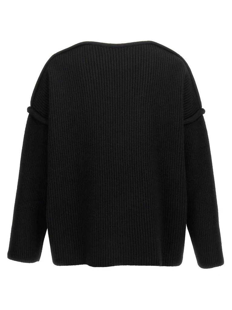 Jil Sander Jil Sander Geometric Neckline Knitted Jumper 2