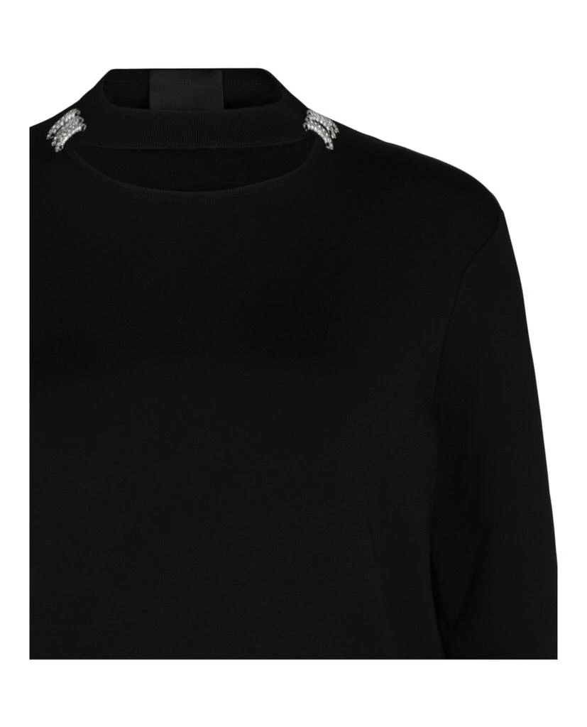 Givenchy Slim Crew Neck Sweater With Crystal Details 3