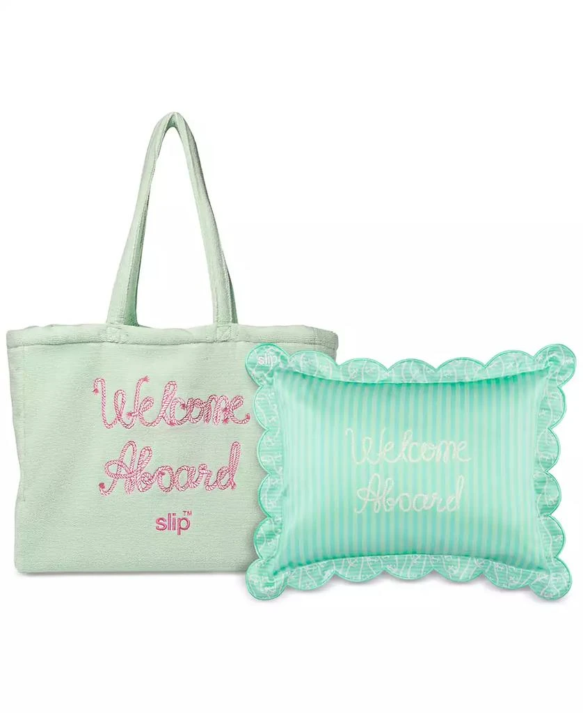 Slip 2-Pc. Pure Silk Travel Pillow & Beach Bag Set - Les Vacances 1