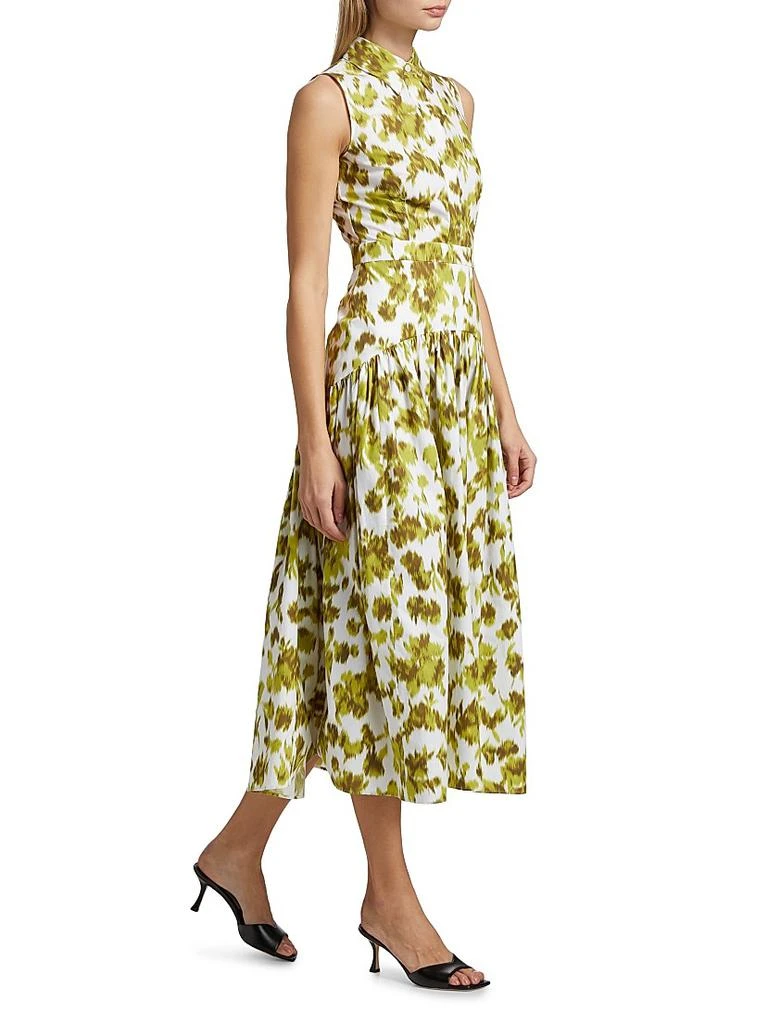 Abstract Floral Cotton Drop-Waist Midi-Shirtdress  On Sale Now with Up to  71% Off | Discover Exclusive Deals & Savings at BeyondStyle  Authentic Michael  Kors women's|midi-length|floral|Women's|premier|collared|women's  apparel|cotton|sleeveless|fit ...