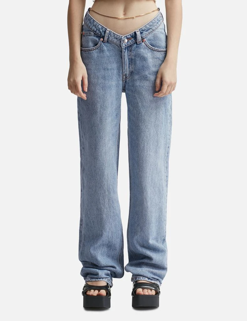 Alexander Wang Nameplate V Front Denim Jeans 1