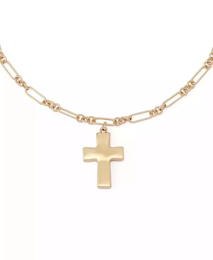 Robert Lee Morris Mother of Pearl Cross Pendant Necklace 3