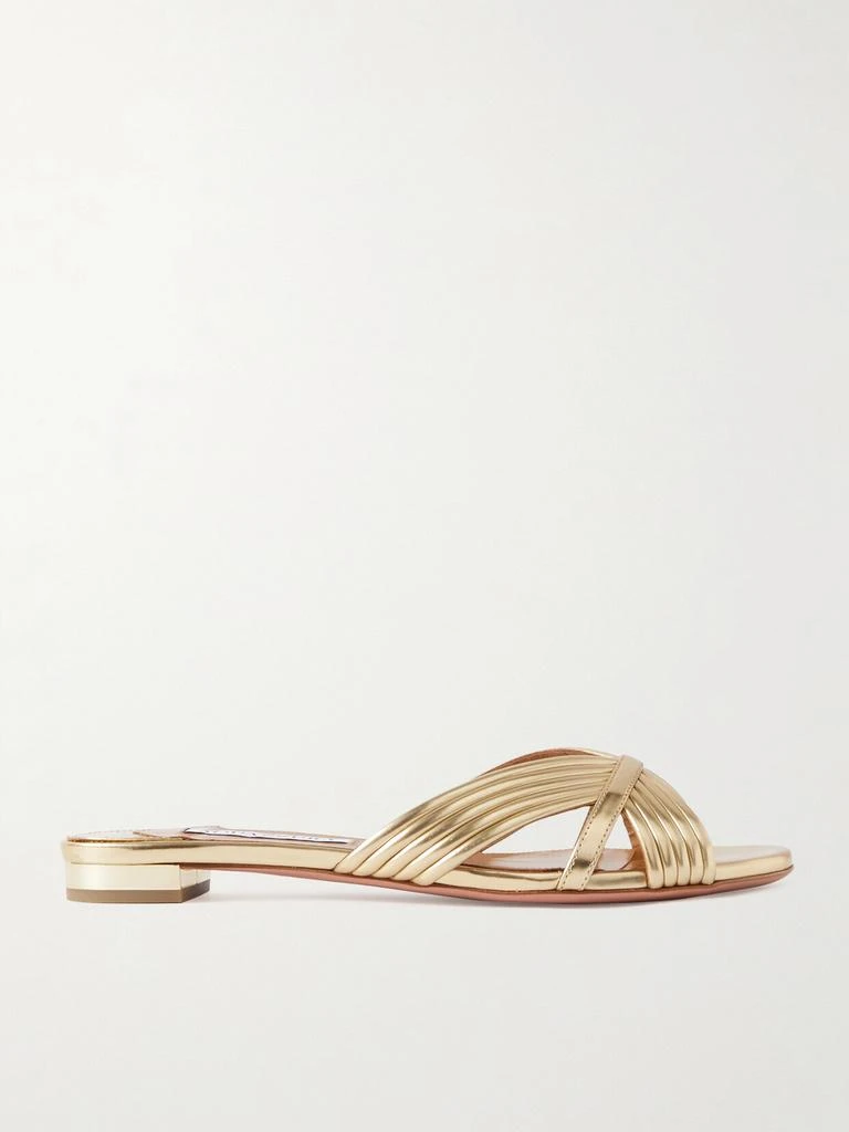 Aquazzura Sundance 人造皮革拖鞋  - IT35 1