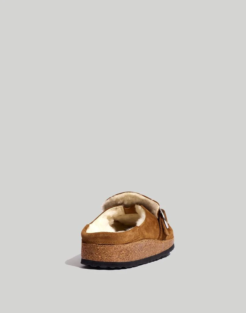 Birkenstock Suede Buckley Clogs in Shearling 3