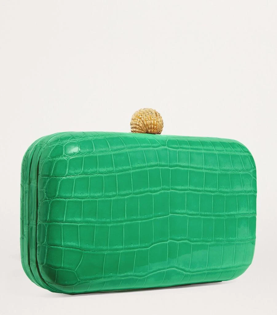 Ethan K Crocodile Leather Clutch Bag 3