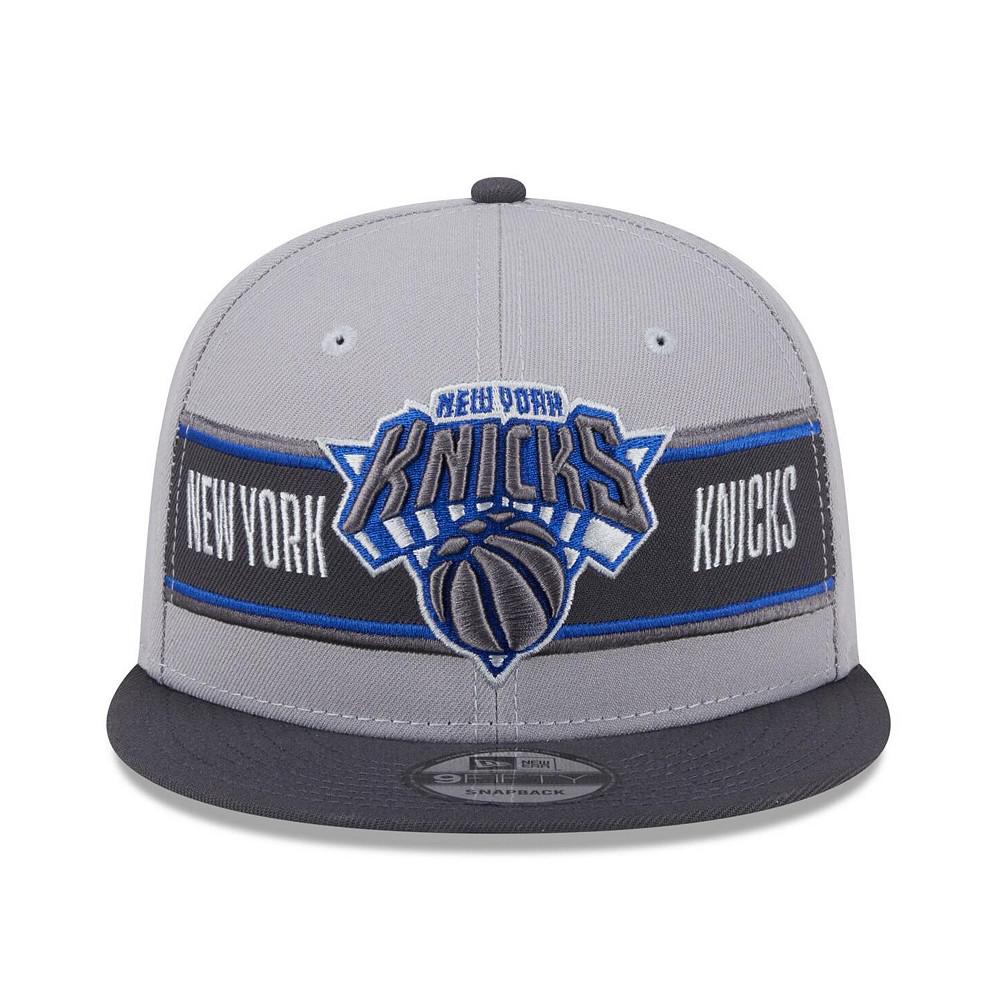 New Era Men's Gray/Charcoal New York Knicks 2024 NBA Draft 9FIFTY Snapback Hat