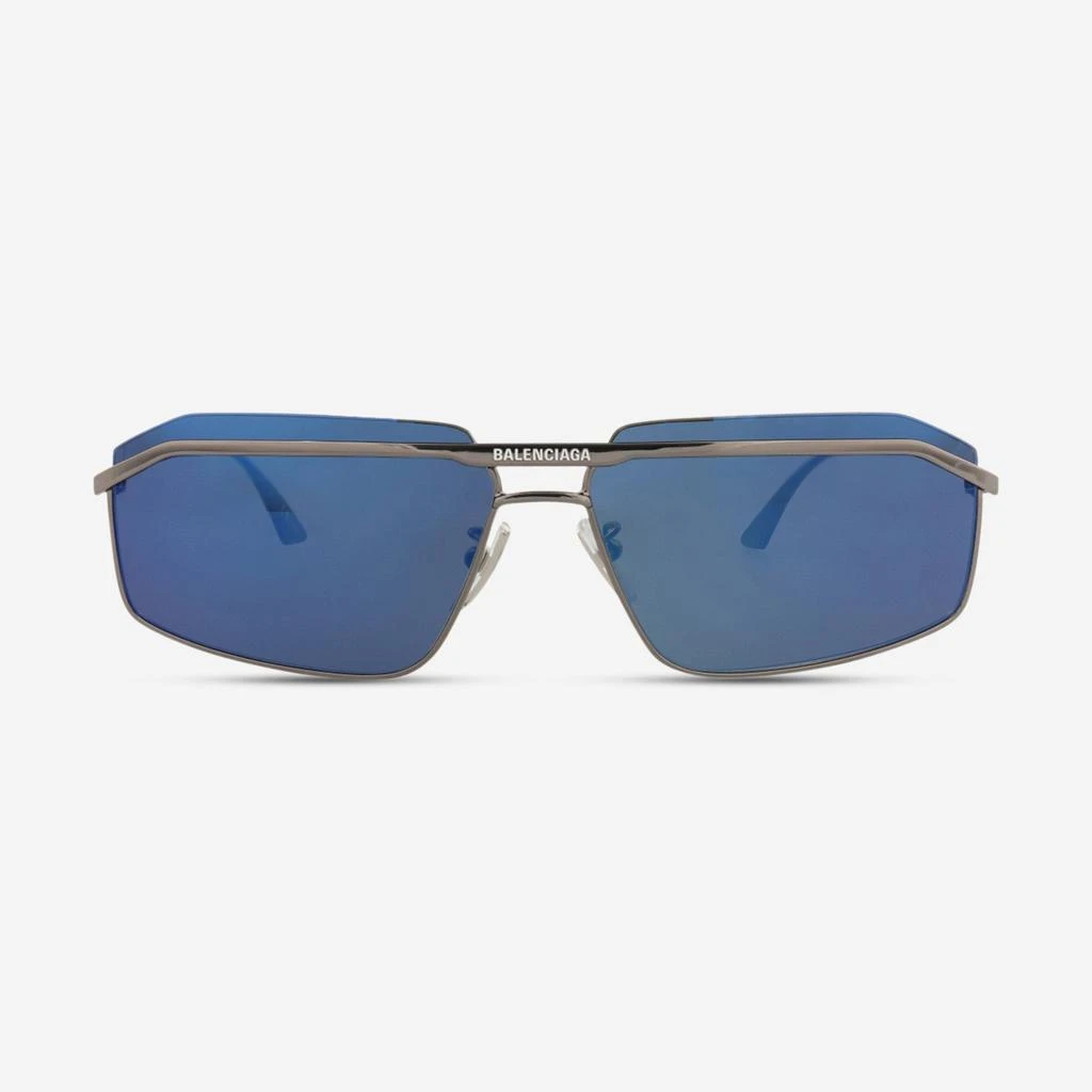 Balenciaga Balenciaga Rectangular Metal 64mm Men’s Sunglasses BB0139S 1