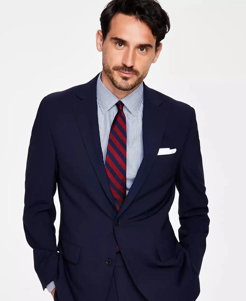 Brooks Brothers Men's Classic-Fit Stretch Wool Blend Suit Separates Jacket 3