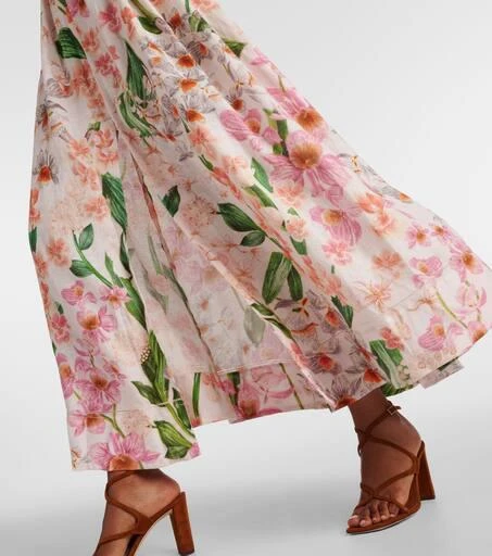 Agua by Agua Bendita Gesto floral linen maxi dress 5