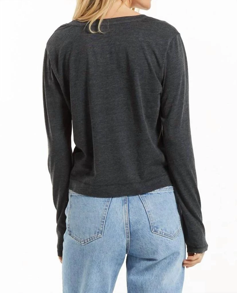 Z Supply Z Supply - LONG SLEEVE SKIMMER POCKET TEE 3