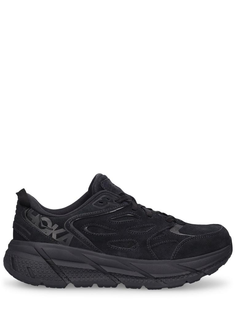 HOKA Clifton L Suede Sneakers