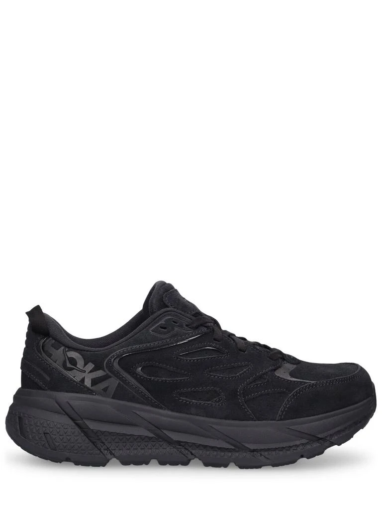 HOKA Clifton L Suede Sneakers 1