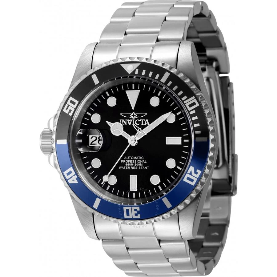 Invicta Pro Diver Automatic Black Dial Batman Bezel Lefty Men's Watch 43977 1