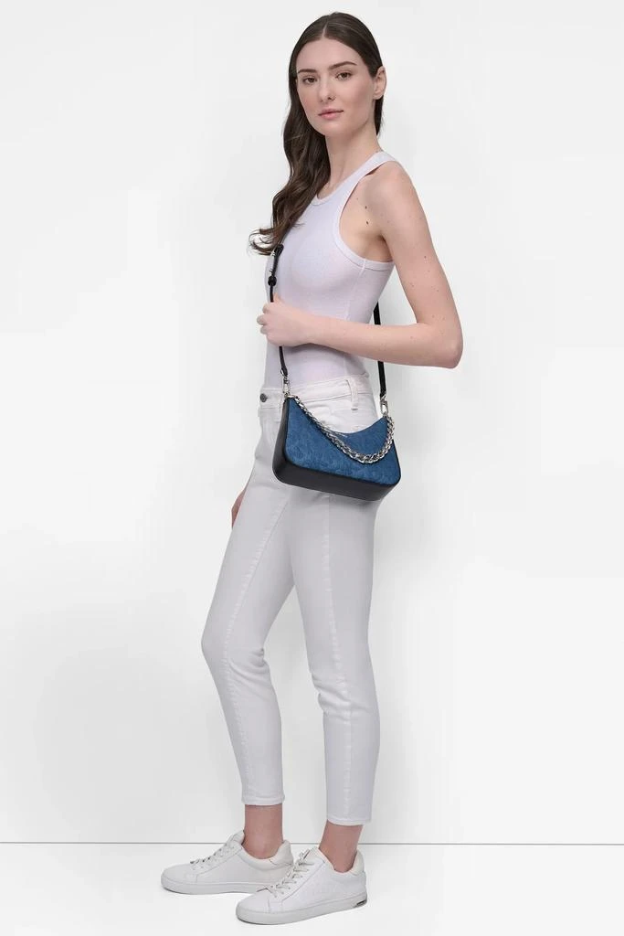 DKNY JENNA EMBOSSED DEMI CROSSBODY BAG 2