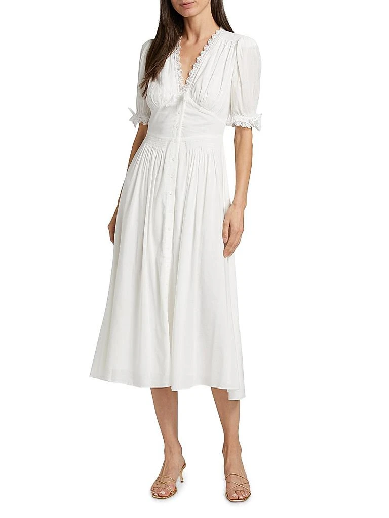 Reformation Ketra Cotton Voile Midi-Dress 3