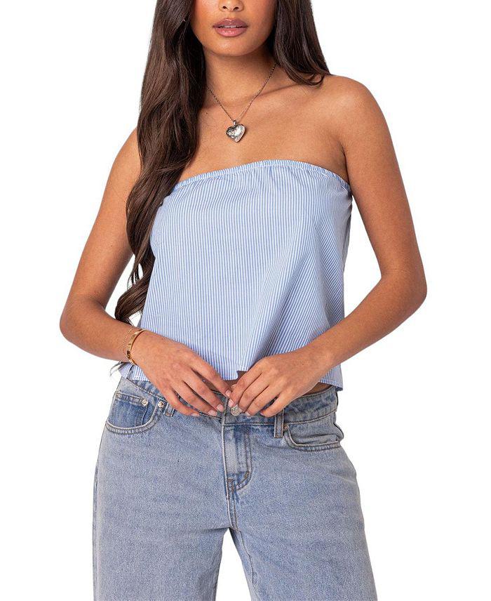 Edikted Toby Striped Tube Top