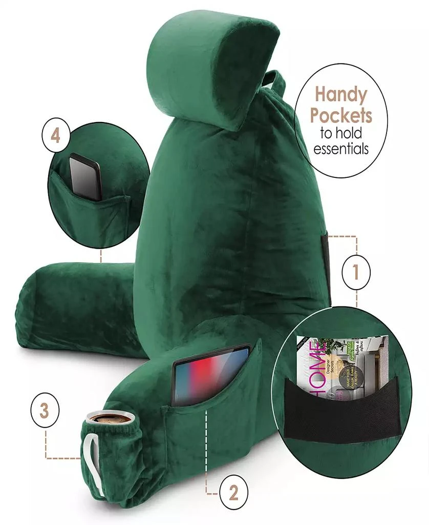 Nestl Shredded Memory Foam Reading Backrest Pillow 3