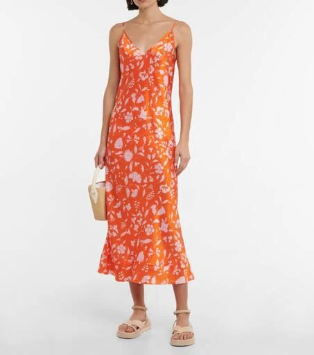 Lee Mathews Bella floral silk satin slip dress 2