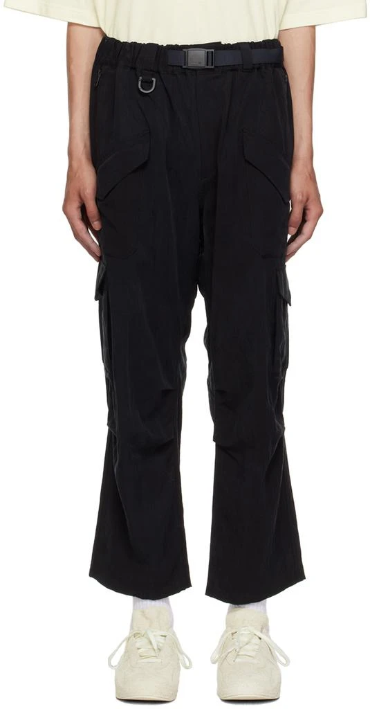 Y-3 Black Utility Cargo Pants 1