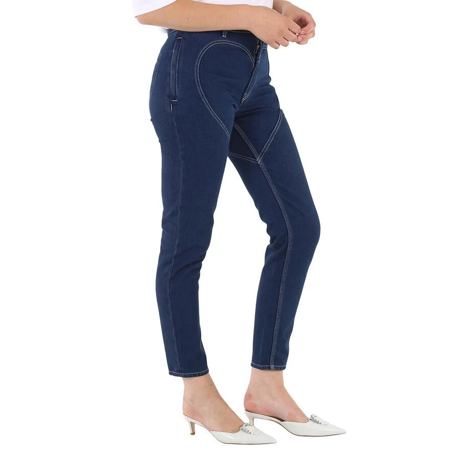 Burberry Burberry Ladies Dark Canvas Blue Heart-Motif Skinny Jeans, Waist Size 26" 2