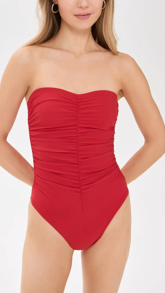 Karla Colletto Basics Bandeau One Piece with Shelf Bra 4