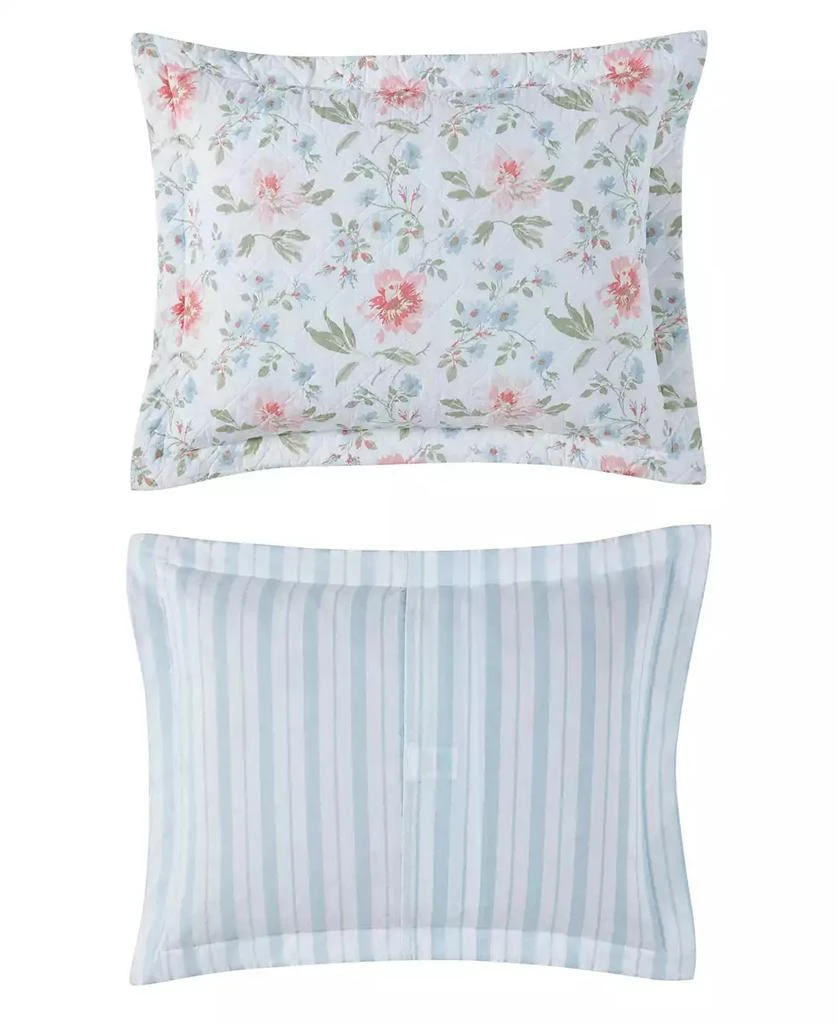 Laura Ashley Emilie Reversible 3 Piece Quilt Set 7