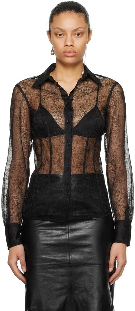 Helmut Lang Black Fitted Shirt 1