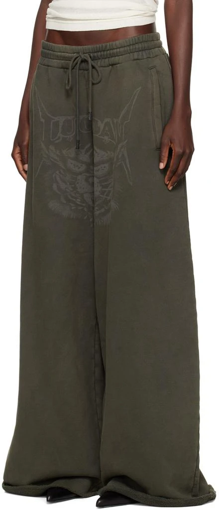 LU'U DAN Black Raw-Cut Bontan Sweatpants 4