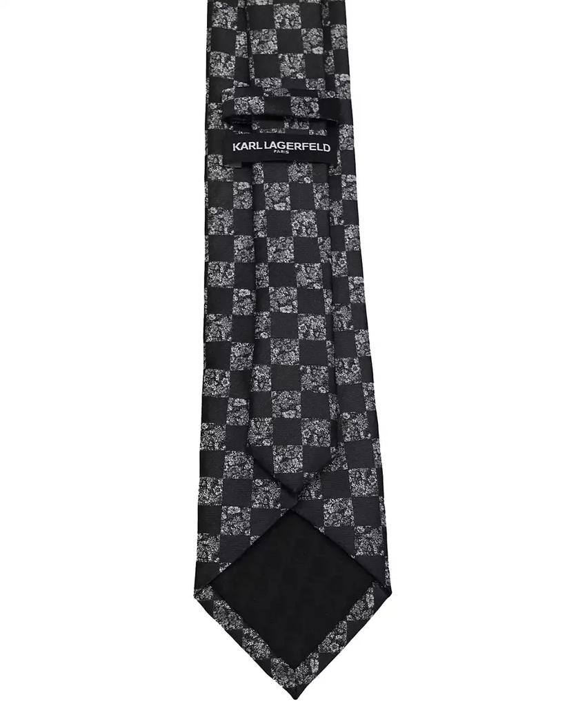 Karl Lagerfeld Paris Men's Sparkle Medallion Pattern Classic Tie