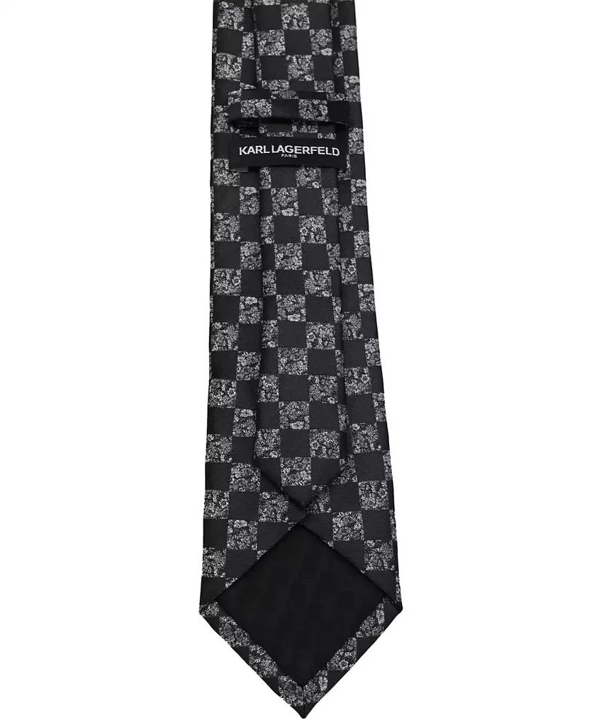 Karl Lagerfeld Paris Men's Sparkle Medallion Pattern Classic Tie 2