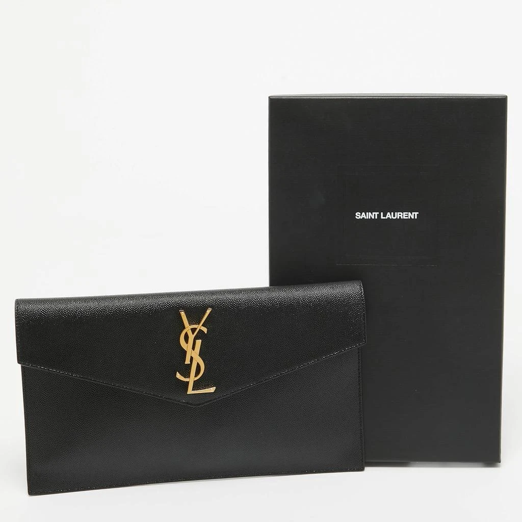 Yves Saint Laurent Saint Laurent Black Leather Uptown Pouch 9