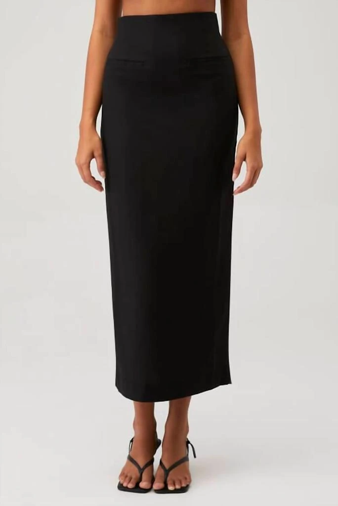 Bardot Rhee Midi Skirt In Black 1