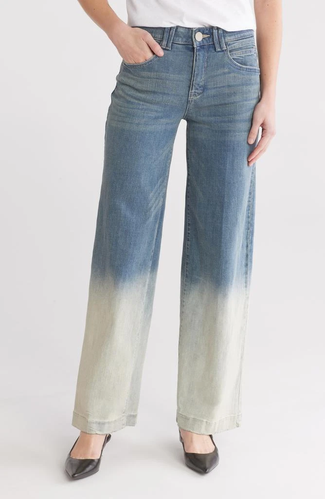 Democracy Dip Dyed High Waist Wide Leg Jeans 1
