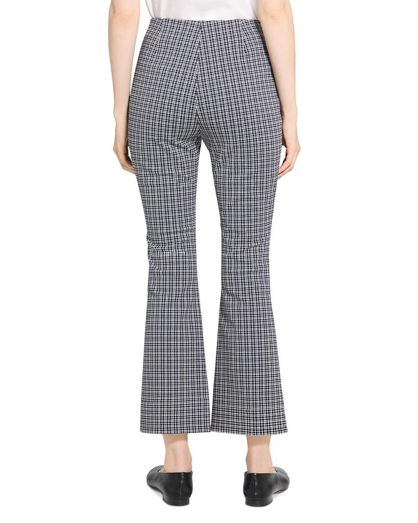 Theory Kick Flare Plaid Pants 3